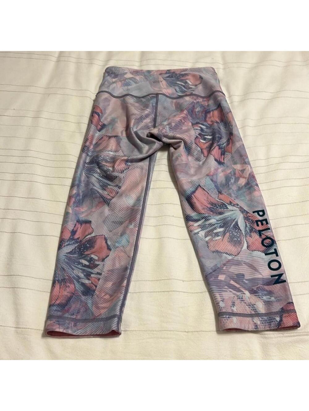 Peloton x‎ WITH Floral High Waist Capri Leggings Women's Small